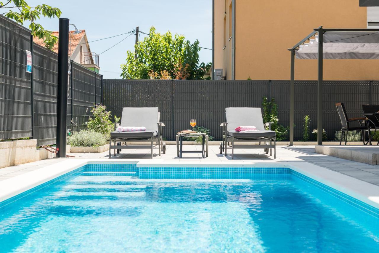 New, Private Heated Swimming Pool, Free Parking, Trogir Centar Appartement Buitenkant foto